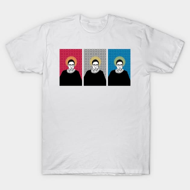 Ruth Bader Ginsburg Patriotic Icon T-Shirt by candhdesigns